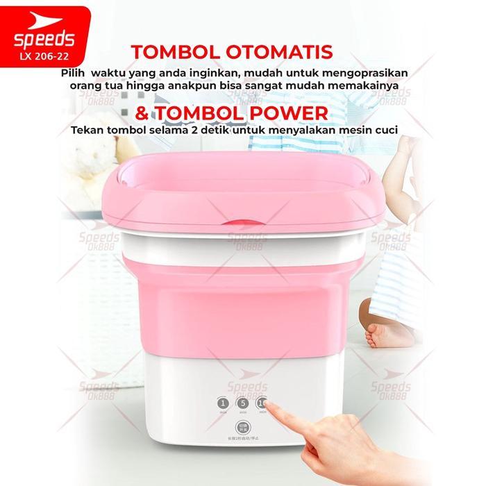 Mesin Cuci Mini Portable SPEEDS / Mesin Pengering Baju Minimalis dan Simple 206-22