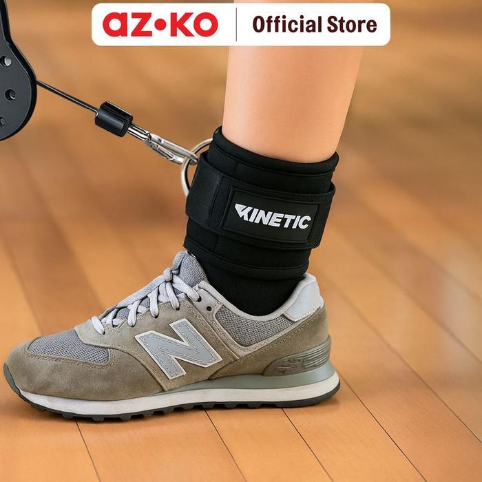 AZKO Kinetic Strap Pergelangan Kaki - Hitam Ankle Strap Tali Pergelangan Kaki Gym Accessory Alat