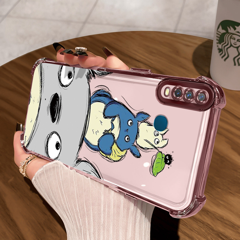 Casing Hp Untuk VIVO Y17 Y15 Y12 Y12i Y3 Y3s 2020 Case Animasi kartun Totoro Kasing Cesing Sembunyik