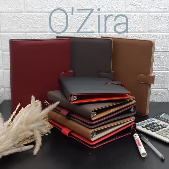 Binder polos A5 B5, Buku Binder Kuliah Bahan Kulit Sintetis Premium