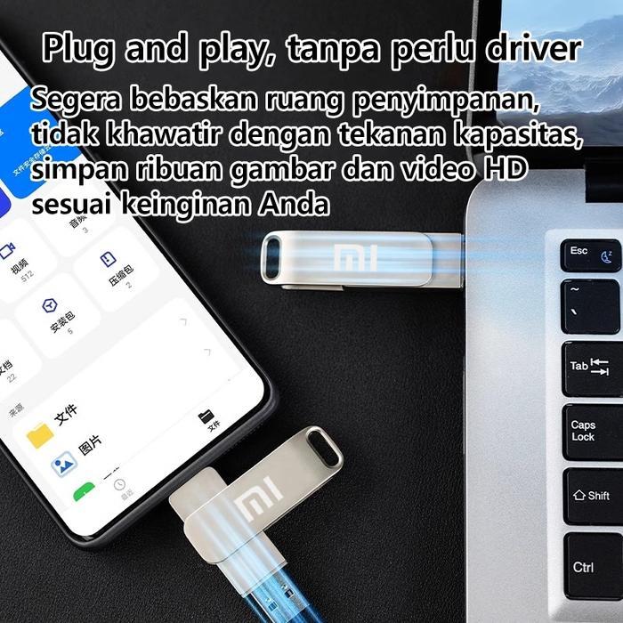 TYPE-C FLASHDISK USB 1TB 2TB KECEPATAN TINGGI, DRIVER FLASH LOGAM USB , USB FLASH DRIVE UNTUK