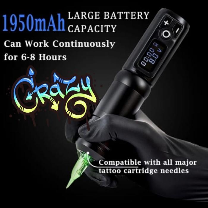 Mesin Tattoo Rotary Pen V3 Wireless Tanpa Kabel Sulam Alis Tato Tatto