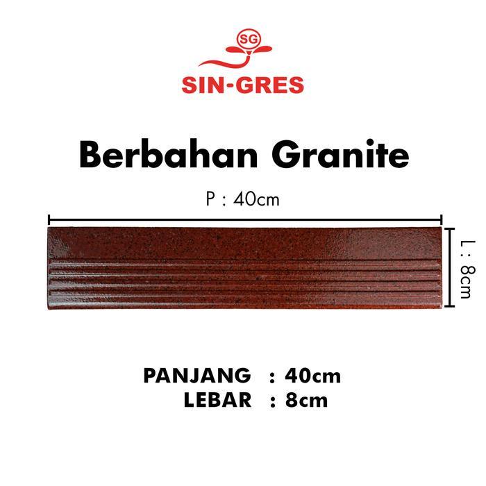 "New" Stepnosing step nosing plint tangga Keramik Granite 8 x 40