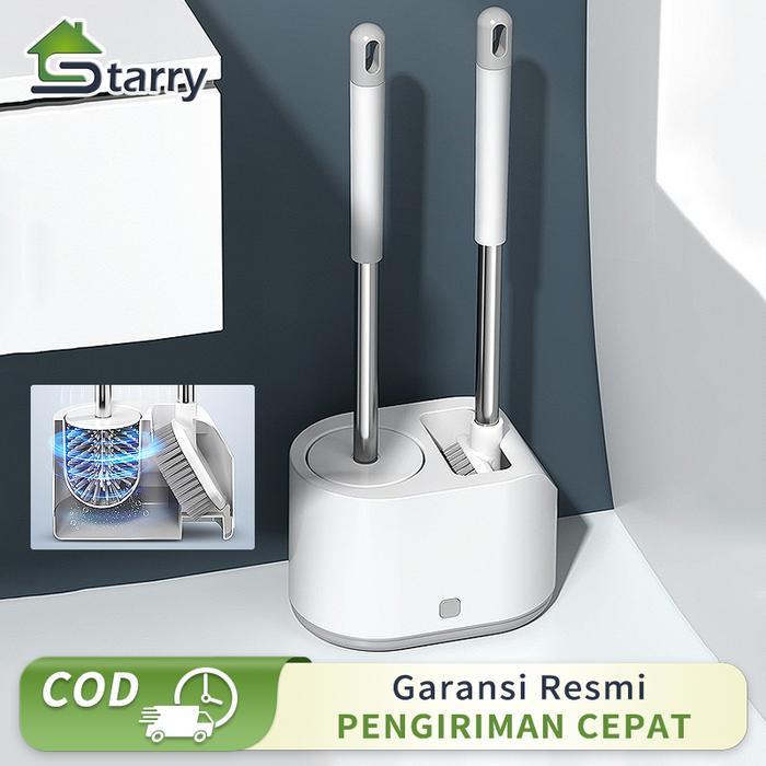 sikat wc toilet Sikat Pembersih Toilet Duduk Jongkok Dengan Holder sikat kamar mandi