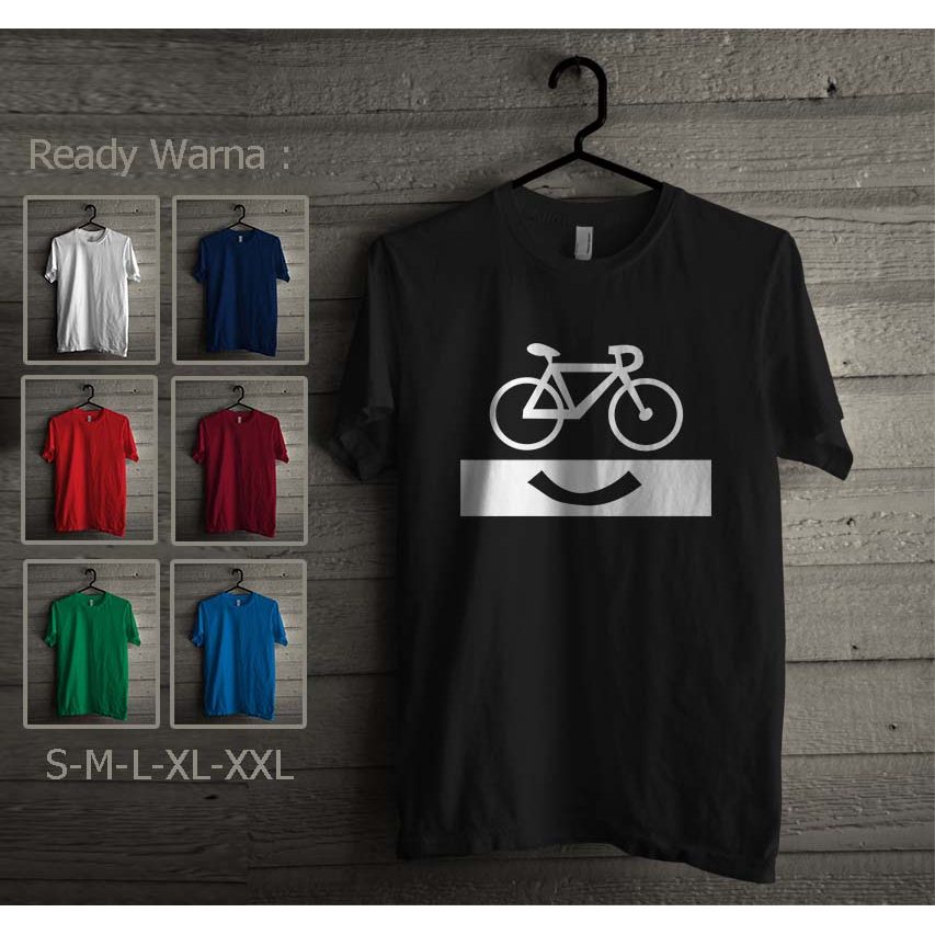 Kaos bicycle smile Kaos Distro