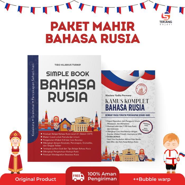 Paket Mahir Bahasa Rusia - Isi 2 Buku - Simple Book Bahasa Rusia dan Kamus Komplet Bahasa Rusia
