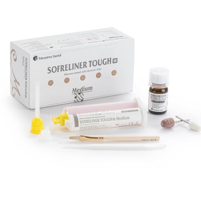 SOFRELINER TOUGH M Produk Dental untuk Reline Gigi Palsu Silicone based soft denture liner