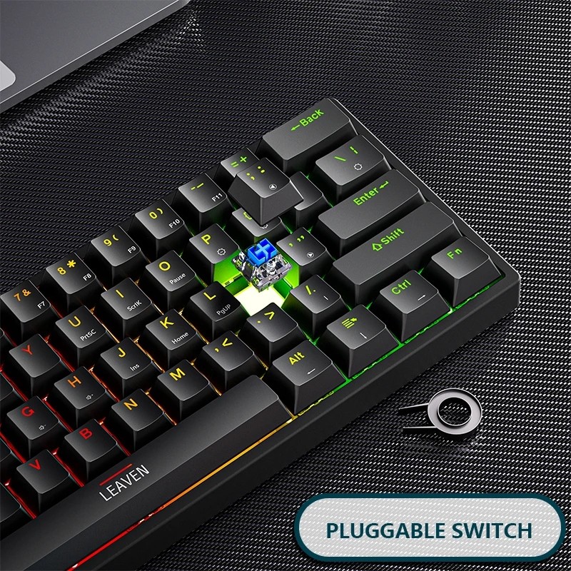 K620 Mini Backlit RGB Gaming Mechanical Keyboard Gamer Mechanic Kit 60 Percent DIY Custom PBT Keycap