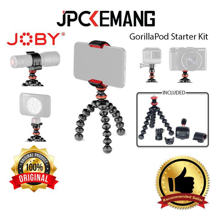 TERBARU Joby GorillaPod Starter Kit Flexible Mini Tripod Gorilla Pod Original
