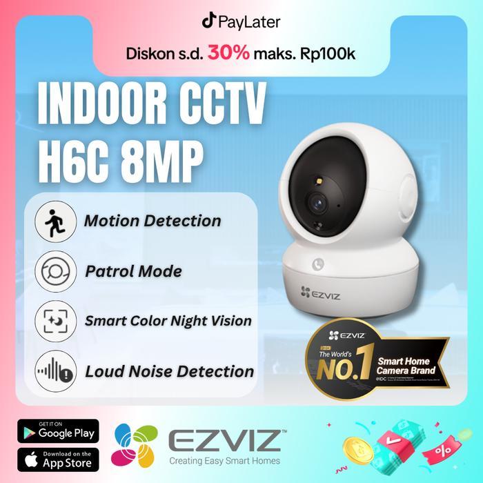 EZVIZ H6C 8MP INDOOR CCTV - CCTV Only