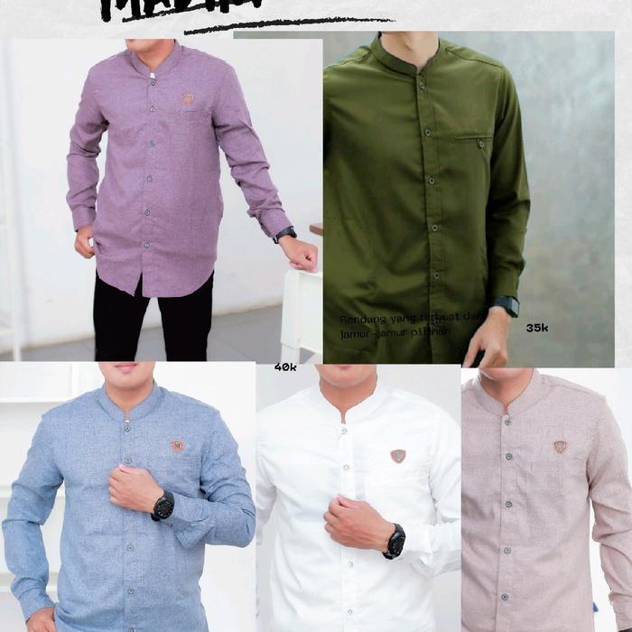 BAJU KOKO TERBARU / KEMEJA KOKO KATUN MADINA GREAD A TERBARU /KOKO POLOS KURTA PANJANG KAIN LEMBUT