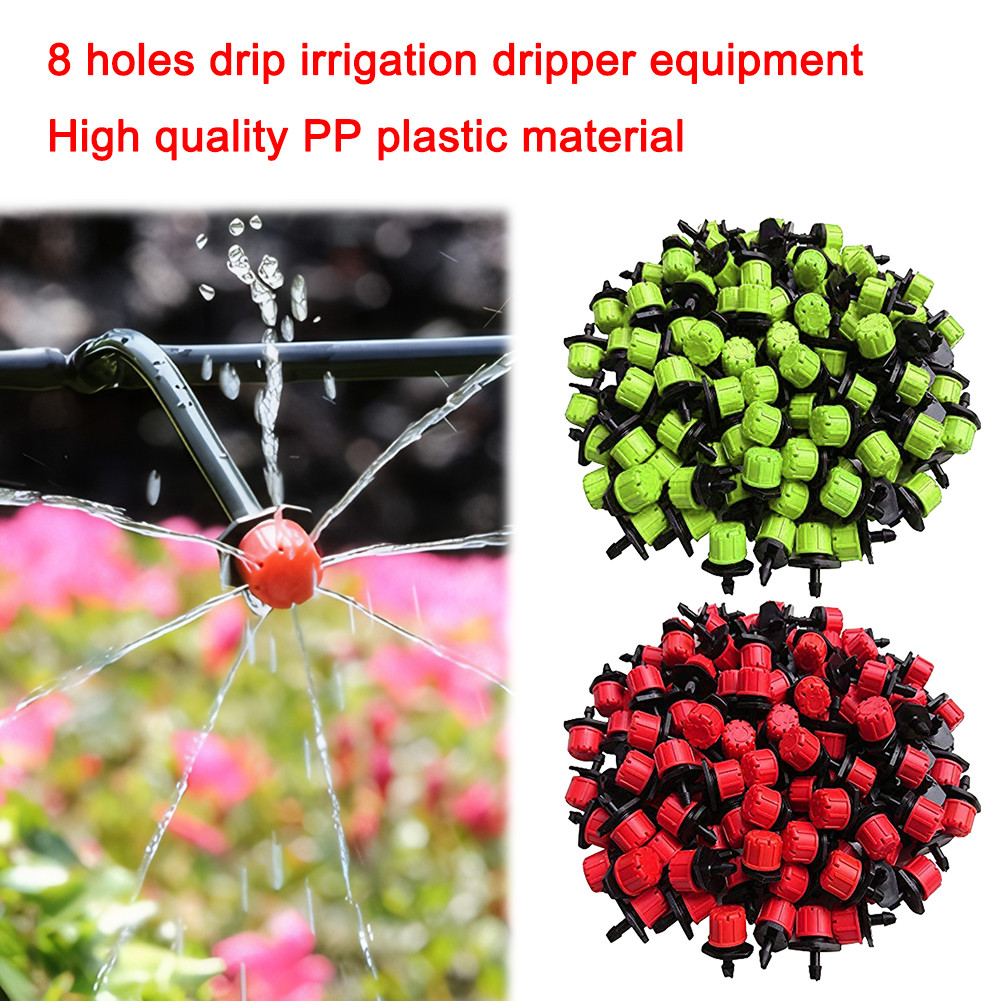 500Pcs 1/4 Inch Adjustable Irrigation Drippers Drip Irrigation Emitters Drip Irrigation Sprinklers