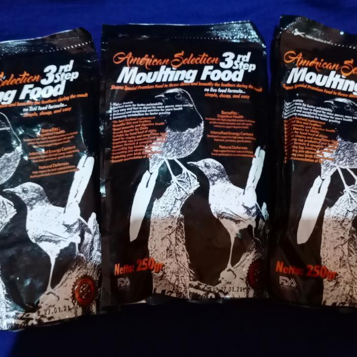 VOER UNTUK BURUNG MABUNG AMS AMERICAN SELECTION MOULTING FOOD 3RD STEP
