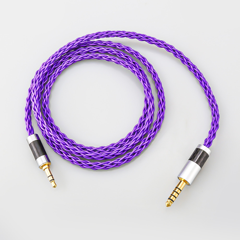 Hifi 4.4mm to 3.5mm Audio cable Pure silver plated 4.4mm Balance to 3.5 mm aux jack Balanced Audio