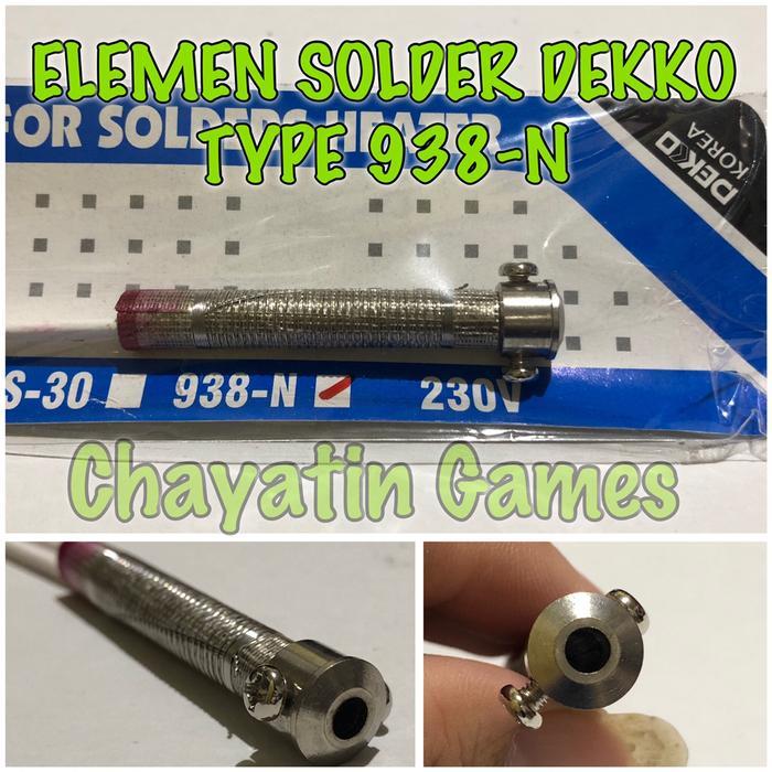 Elemen Solder Dekko Type 938-N 25-80 Watt #Gratisongkir