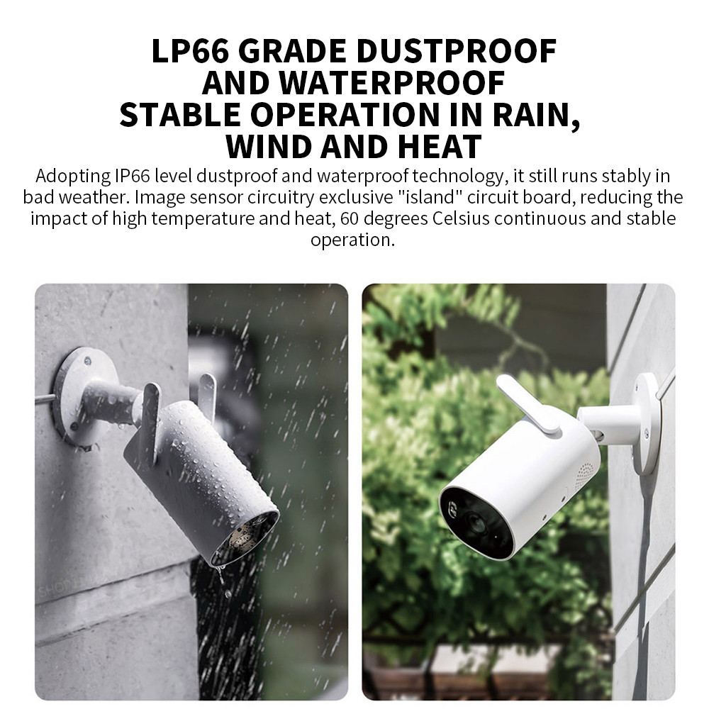 Xiaomi Outdoor Camera AW300 IP66 2K IP66 Full Color Night Vision Home Camera Video Surveillance IP