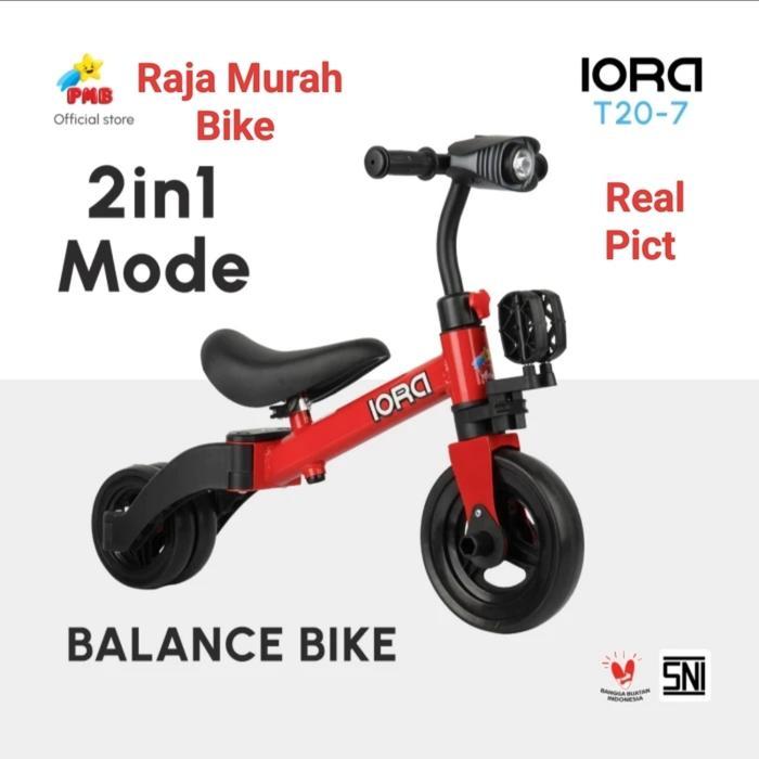 Sepeda Balance Bike Nuwa T20-9 Musik Sepeda Roda Tiga Anak Balance