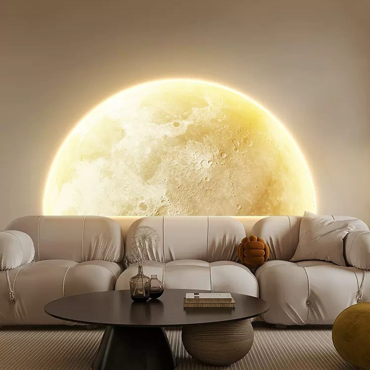Wall lamp with simple style Moonlight wall lamp Simple porch wall lamp Half moon corridor wall lamp