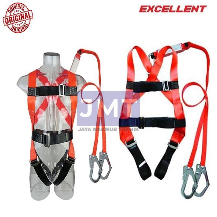 Readyyy Full Body Harness Double Hook Besar Dengan Shock Absorber