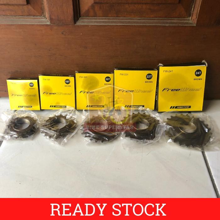 Freewheel / Gear Belakang Sepeda United 16T / 18T / 20T / 22T / 24T *