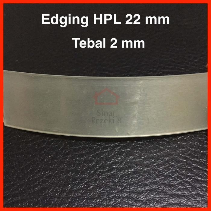 Edging HPL 188.07 / Silver Clear Pinggiran Meja PVC Woodgrain taco .