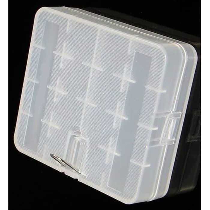 "New" Casing Baterai Transparan 4 x 18650 Kotak Baterai Plastik Kuat Tahan Lama untuk 4 Buah Baterai