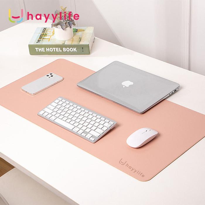 Hayylife Mouse Pad Alas Komputer 2In1 / Computer Waterproof Leather Alas Mouse Alas Meja Besar Alas