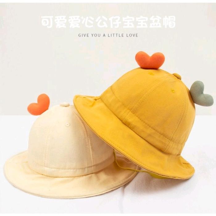 Topi Bayi Korea Style Topi Bayi Saranghae Import Topi Anak Perempuan Populer