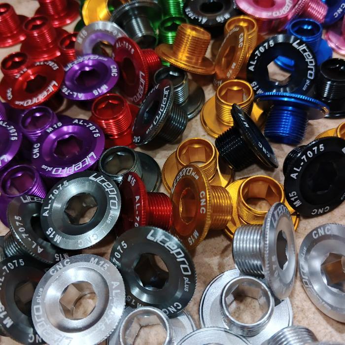 Tutup Crank Kiri Ht2 Litepro Ori M15 M18 M19 M20 Cover Baut Screw Hollowtech Bb Muqzi Zfz Lixada