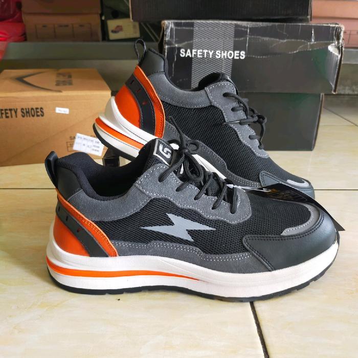SEPATU SAFETY SPORTY GUYISA 115 UJUNG BESI ANTI TUSUKAN SHOES KERJA PRIA WANITA ORIGINAL QUALITY