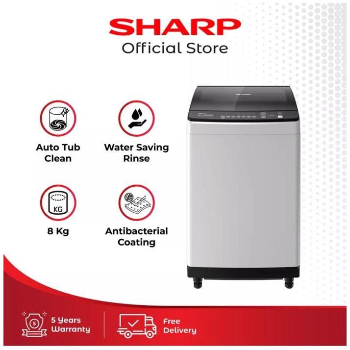 MESIN CUCI SATU TABUNG SHARP 8KG - 8-KG