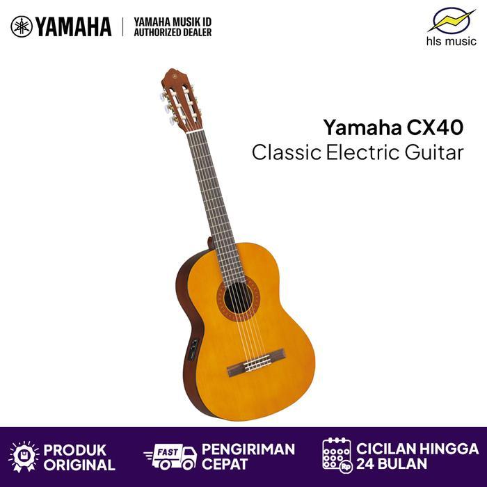 Yamaha CX40 Gitar Klasik Elektrik Senar Nilon Original