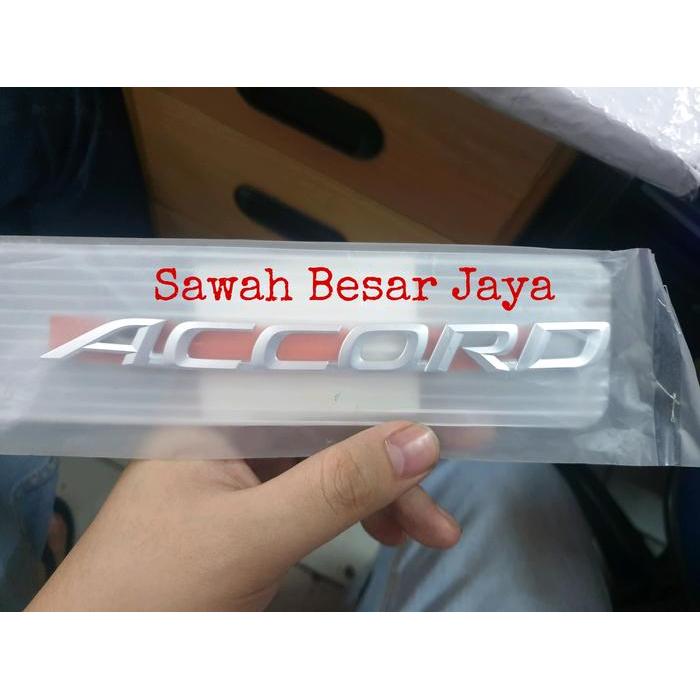 EMBLEM LOGO TULISAN ACCORD BAGASI BELAKANG HONDA ACCORD CM5 2003 2004 2005 2006 2007 ORIGINAL