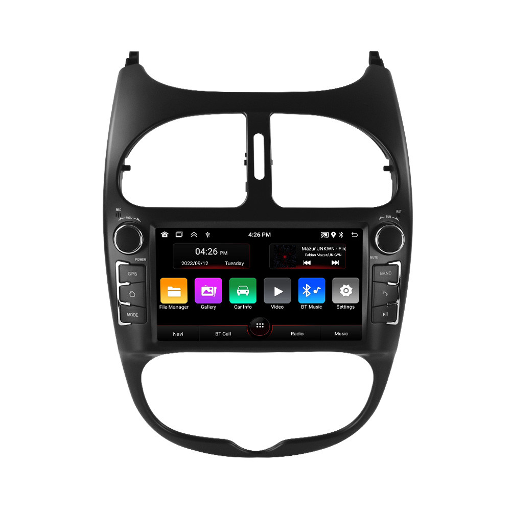 MEKEDE 7" Din Car Radio Android for Peugeot 206 206CC 206SW 2000-2008 Carplay Auto WIFI Car