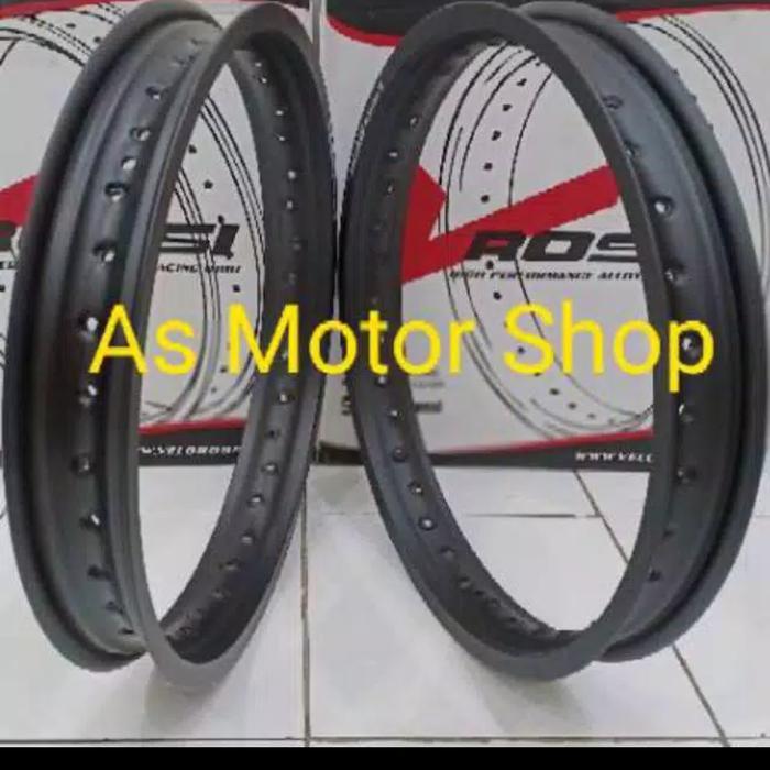 VELG SEPASANG DEPAN BELAKANG RING 17 MEREK ROSSI