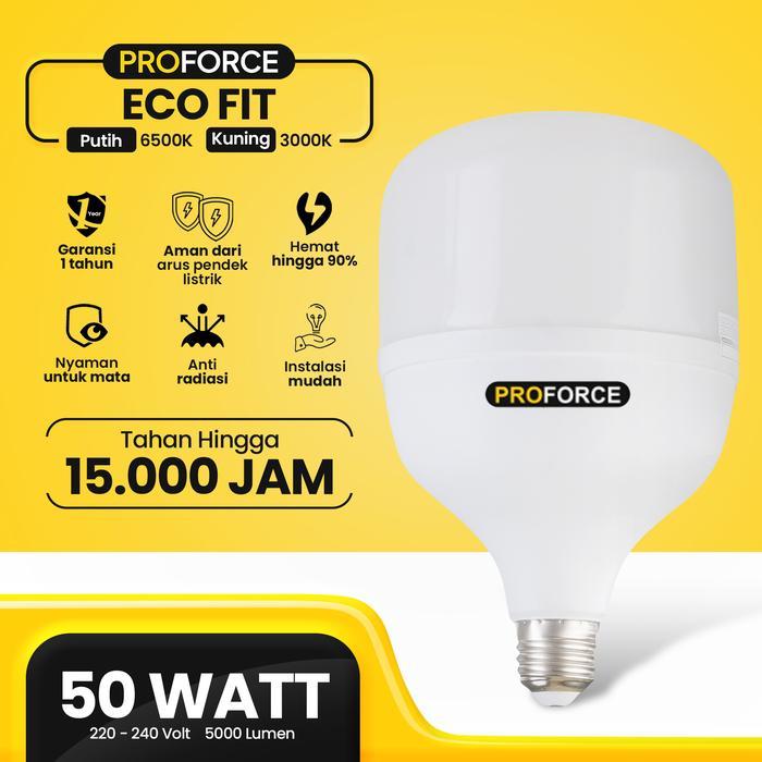 "New" Lampu Bohlam LED Proforce Eco Fit 50 Watt 5000 Lumen