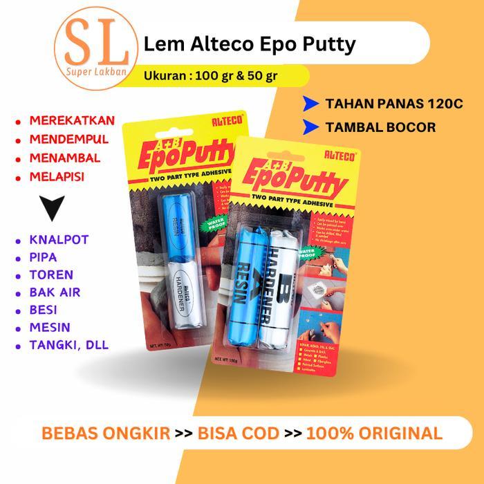 "New" Lem Toren Lem Pipa Alteco EpoPutty Sangat Efective Menutup Bocor Pipa Kitchen Sink Wastafel