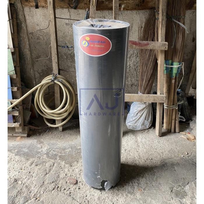 Penutup Pagar Rumah Fiber Garis Plastik Tebal 1.2 MM Tinggi 1.2 M Per Meter Fiber Garis JUMBO