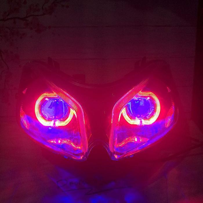 Reflektor Headlamp Lampu Depan Custom Biled Ala Ala Motor Vario Cw 110 Karbu Lama Ukuran 2,5 Inch