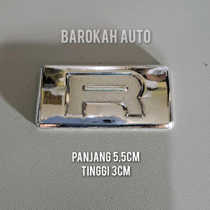 EMBLEM R UNTUK MOBIL XENIA NEW TERBARU