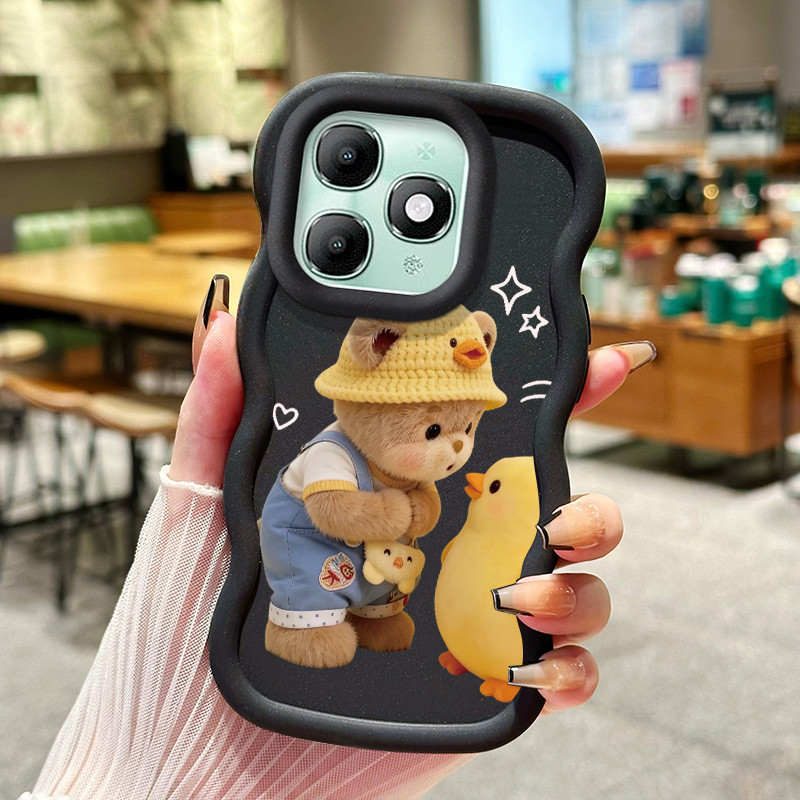 Casing Untuk ITEL A90 Case Casing pola Beruang kecil dan bebek Kasing HP ceruk Kesing mewah Cesing t