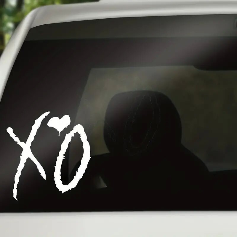 XO Stickers about XO Weekend Cuddle and Kiss Style, Personality Funny Car Stickers, Trunk Cover Car