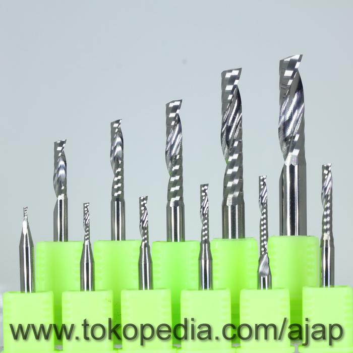 MATA ENDMILL CNC ROUTER 1FLUTE SINGLE FLUTE MATA POTONG AKRILIK KAYU