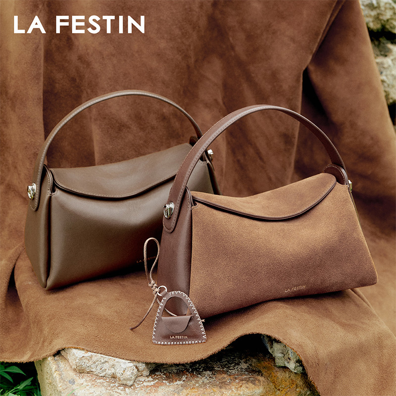 LA FESTIN Original Handbag Woman 2025 New Shoulder Bag Large Tote Bag Suede Bag Fashion Crossbody