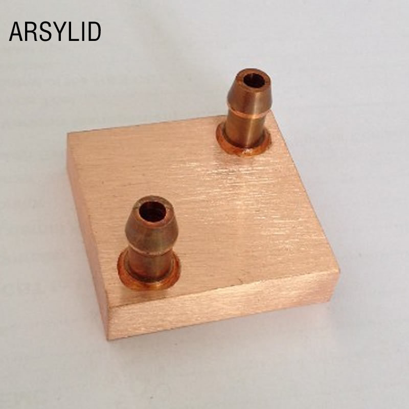 Copper Water Cooling Block 40*40mm Use For CPU Radiator Inetl AMD Water Cooling Block Liquid Water