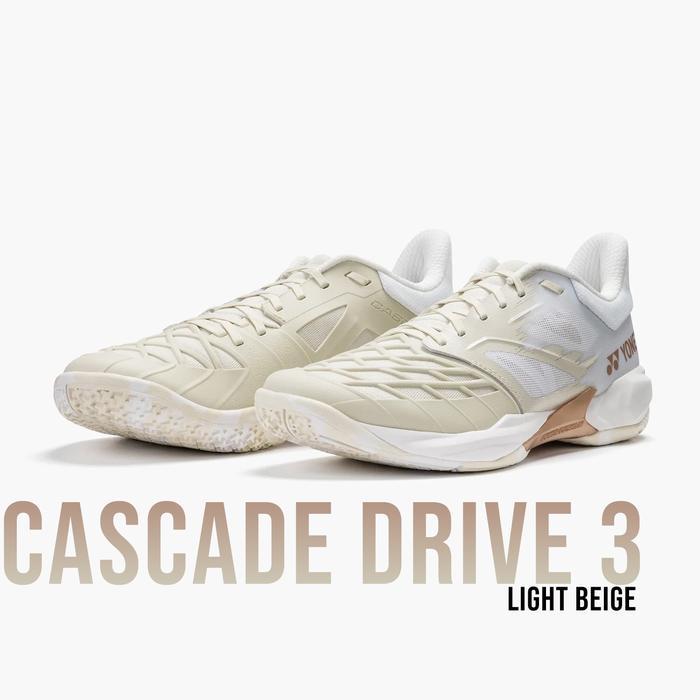 Sepatu Badminton Yonex Power Cushion Cascade Drive 3 SHBCD3EX - Light Beige