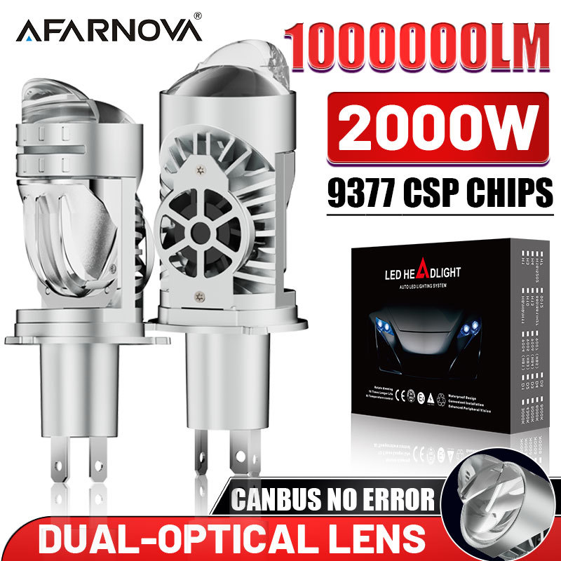 New LED H4/9003/HB2 Car Headlight Bulb Projector Canbus Super Bright LED CSP 6000K Hi/Low Light