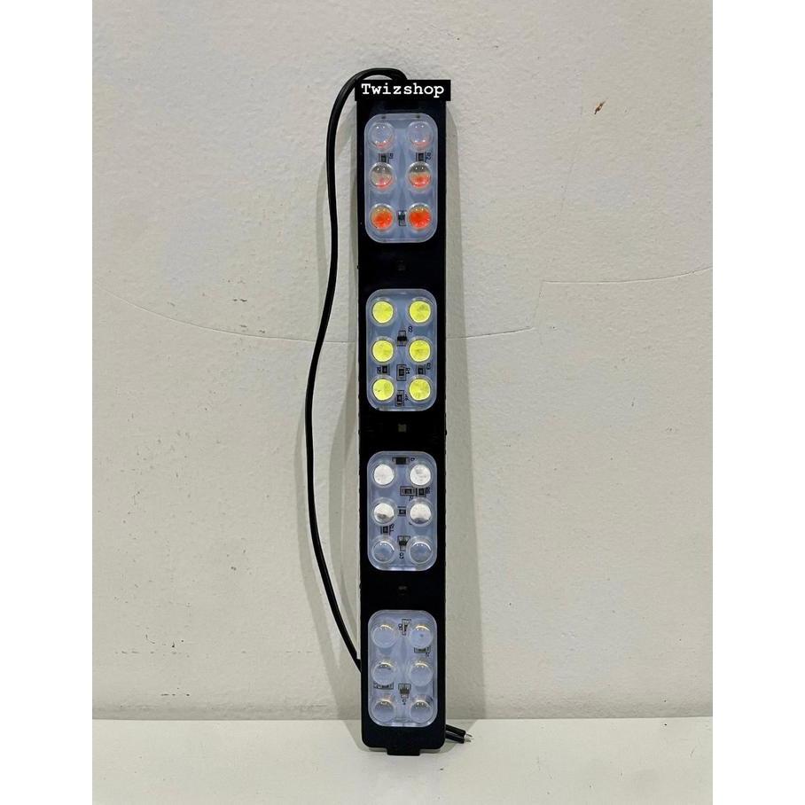 Lampu LED Kolong Plasma Flash Kedip 24 Mata (2x12 Mata) Nyala Kedap Kedip Blitz DC 12 Volt 24 Volt