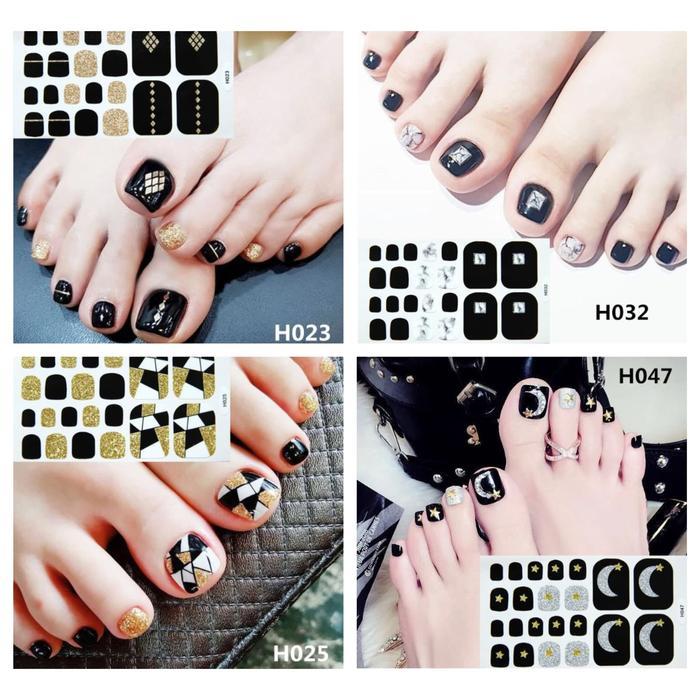 Foot nail sticker / sticker kuku kaki / stiker kuku kaki lucu gel