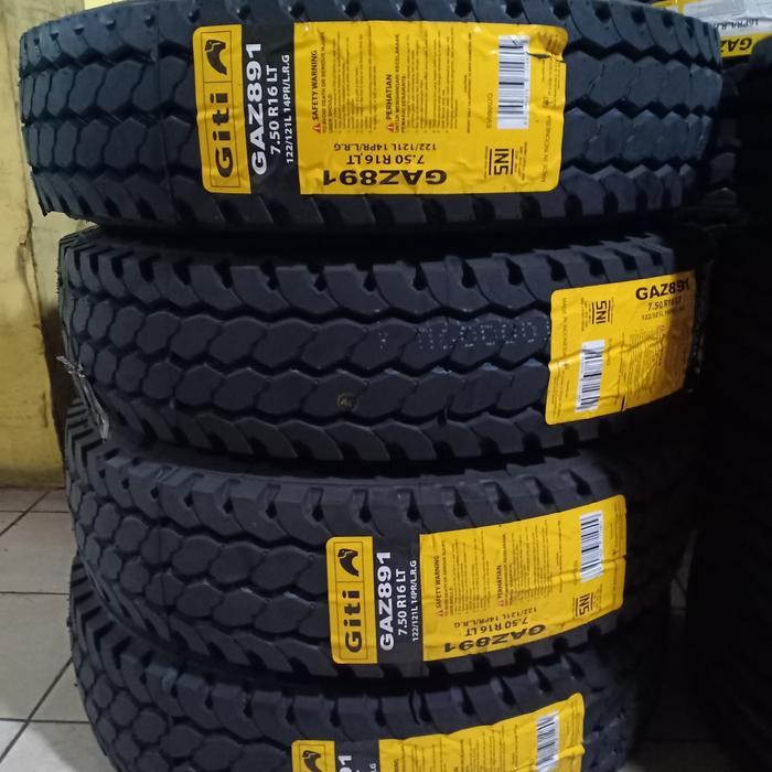 Terbaru Ban Truck Gt Giti 7.50R16 14Pr Gaz891 Set Berikut Ban Dalam Dan Flap